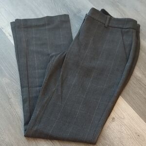 Express Columnist Barely Boot Mid Rise Pinstripe Trouser, Size 4R